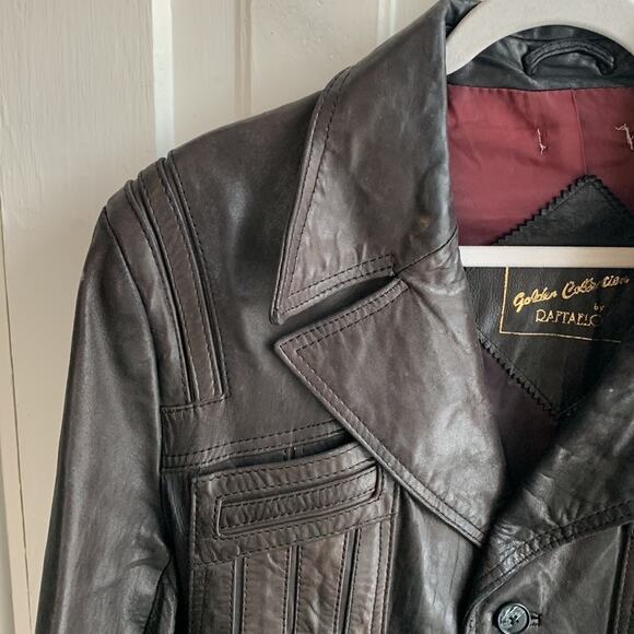 Raffaelo Golden Collection Vintage Leather Jacket - Picture 4 of 10